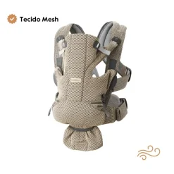 BabyBjorn Mochila Porta Bebé Move Mesh - Gris/Beige