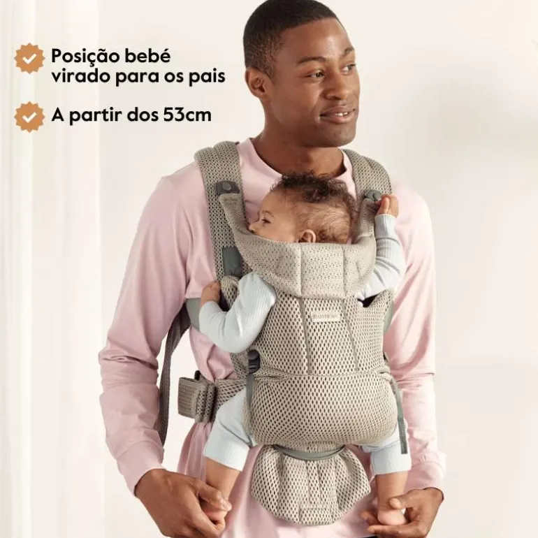 BabyBjorn Mochila Porta Bebé Move Mesh - Negro