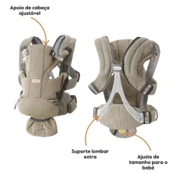 BabyBjorn Mochila Porta Bebé Move Mesh - Negro