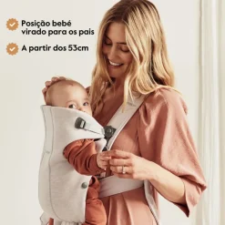 BabyBjorn Mochila Porta Bebé Mini Mesh - Azul Marino