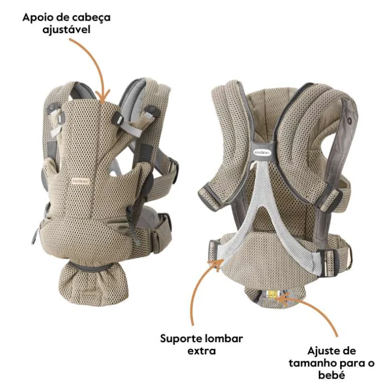 BabyBjorn Mochila Porta Bebé Move Mesh - Grey