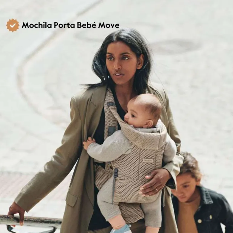 BabyBjorn Mochila Porta Bebé Move Mesh - Grey