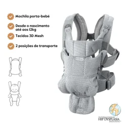 BabyBjorn Mochila Porta Bebé Move Mesh - Grey