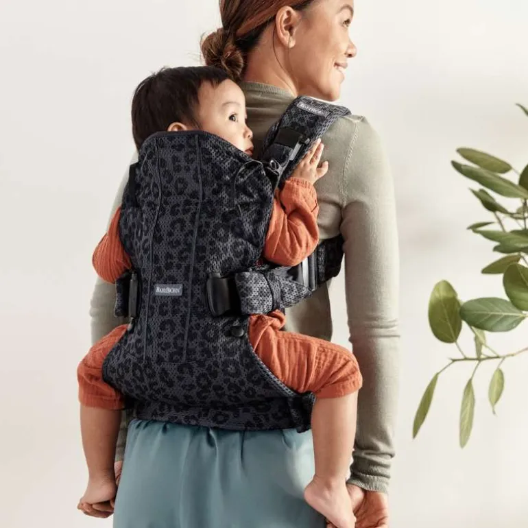 BabyBjorn Mochila Porta Bebé One Air - Antracita/Leopard