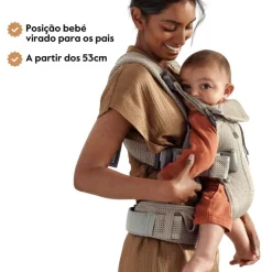 BabyBjorn Mochila Porta Bebé One Air - Rosa Perla