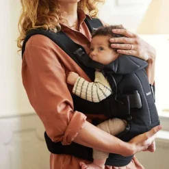 BabyBjorn Mochila Porta Bebé One Woven Mix - Negro