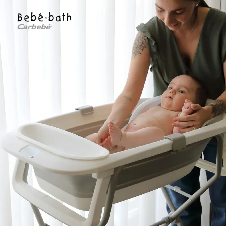 Bébécar Banheira Bebé Bath + Suporte - Cinza