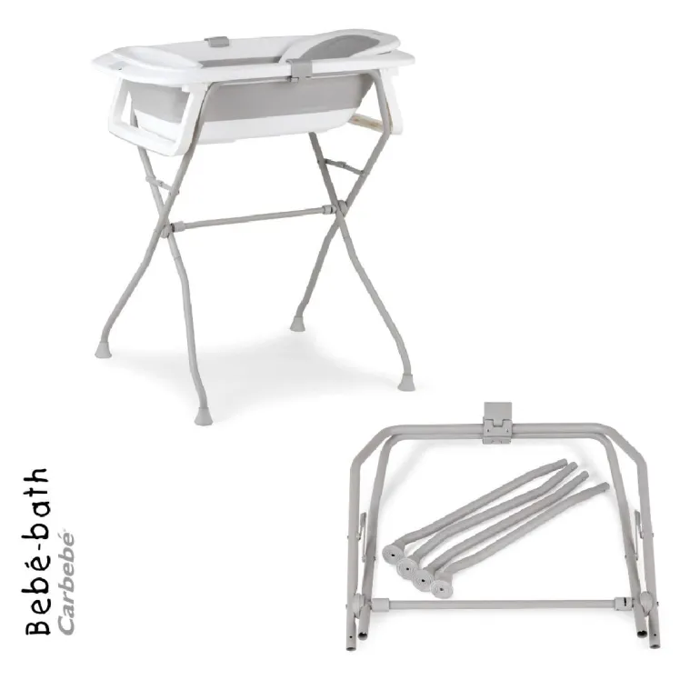 Bébécar Banheira Bebé Bath + Suporte - Cinza