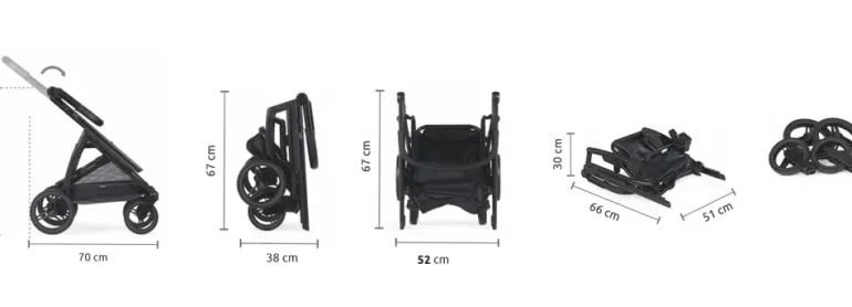 Bebecar Carrinho de Passeio Duo Wei - Fumé Rosa/KO330