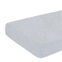 Bemini Lençol de Cama 70x140cm - Little stars print grizou