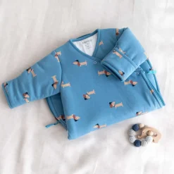 Bemini Saco de Dormir 1-4m (tog 3) - Print wouff Turquoise