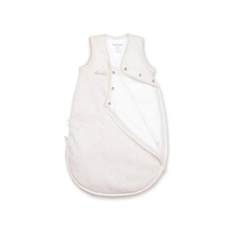 Bemini Saco de Dormir 0-1m (tog 1.5) - Small dot print ecru