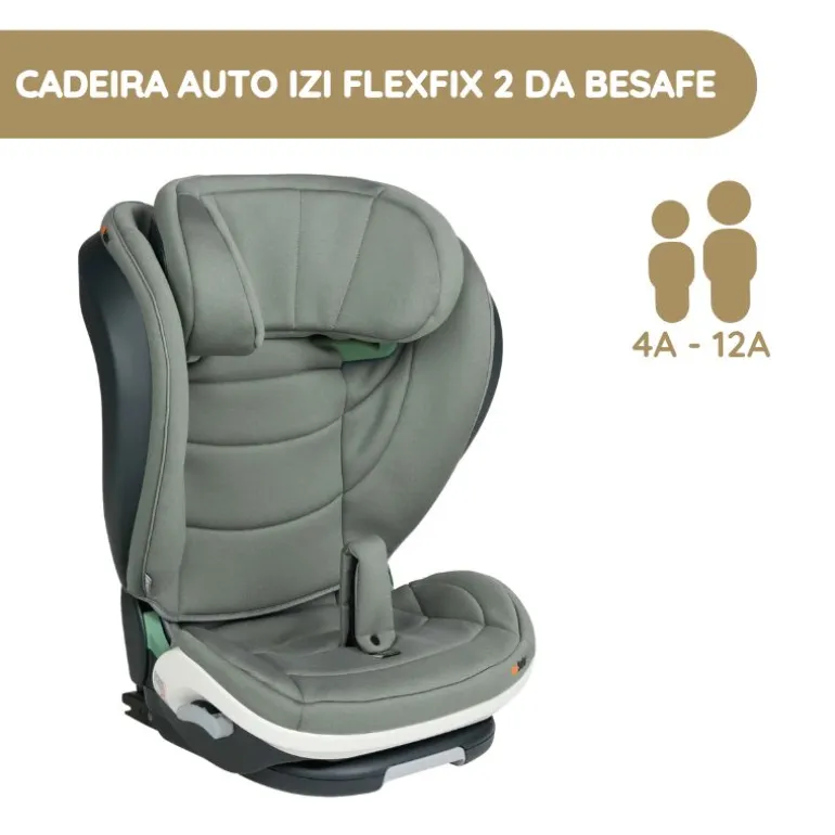 BeSafe Cadeira Auto Flex FIX 2 i-Size - Meadow Green SoftBreeze