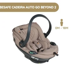 BeSafe Cadeira Auto Go Beyond 2 - Dark Sand SoftBreeze