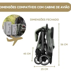 Britax Römer Carrinho de Bebé Flylite - Sage Green