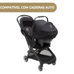Bugaboo Carrinho de Bebé Butterfly - Black/Midnight Black