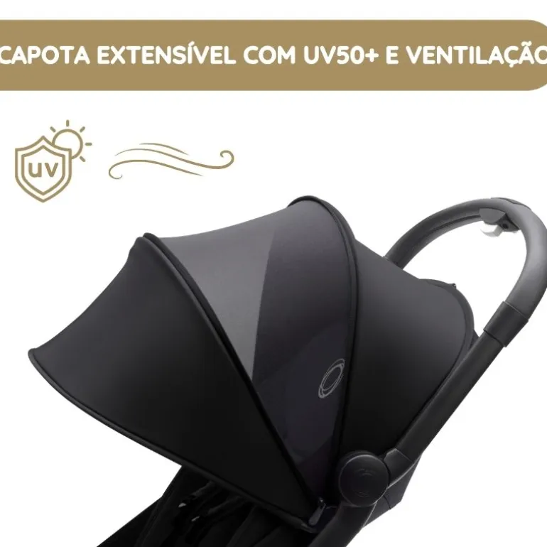 Bugaboo Carrinho de Bebé Butterfly - Black/Desert Taupe