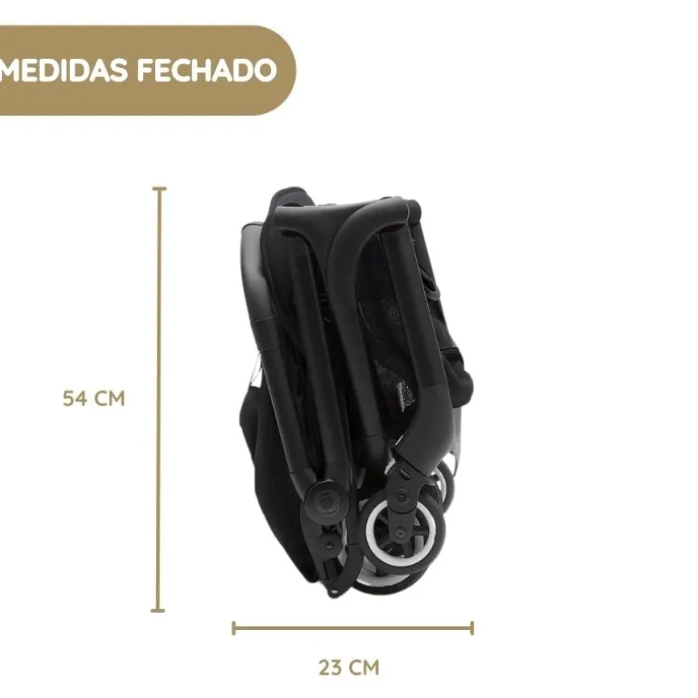 Bugaboo Carrinho de Bebé Butterfly - Black/Desert Taupe