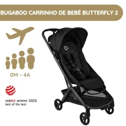 Bugaboo Carrinho de Bebé Butterfly 2 - Heritage Black