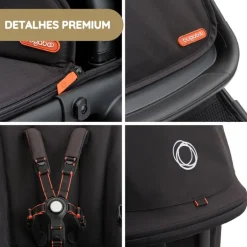 Bugaboo Carrinho de Bebé Fox Cub completo - Midnight black