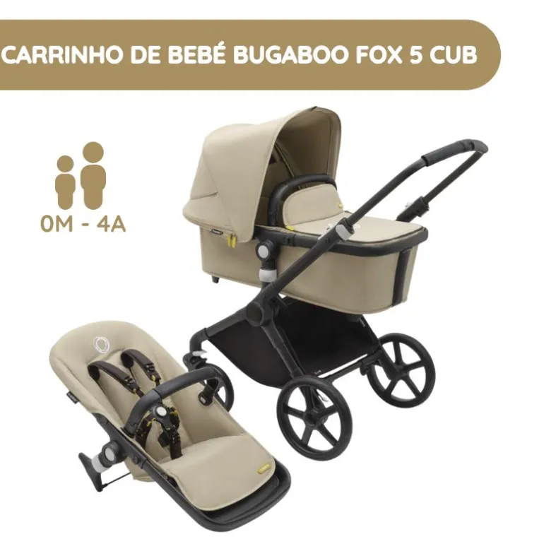 Bugaboo Carrinho de Bebé Fox Cub completo - Desert Taupe