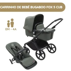 Bugaboo Carrinho de Bebé Fox Cub completo - Forest green
