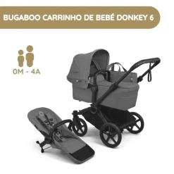 Bugaboo Donkey 6 Carrinho de Bebé - Moon Grey