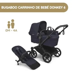 Bugaboo Donkey 6 Carrinho de Bebé - Deep Indigo
