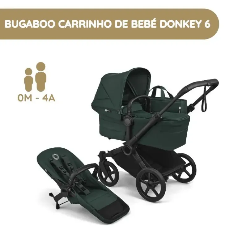 Bugaboo Donkey 6 Carrinho de Bebé - Fern Green