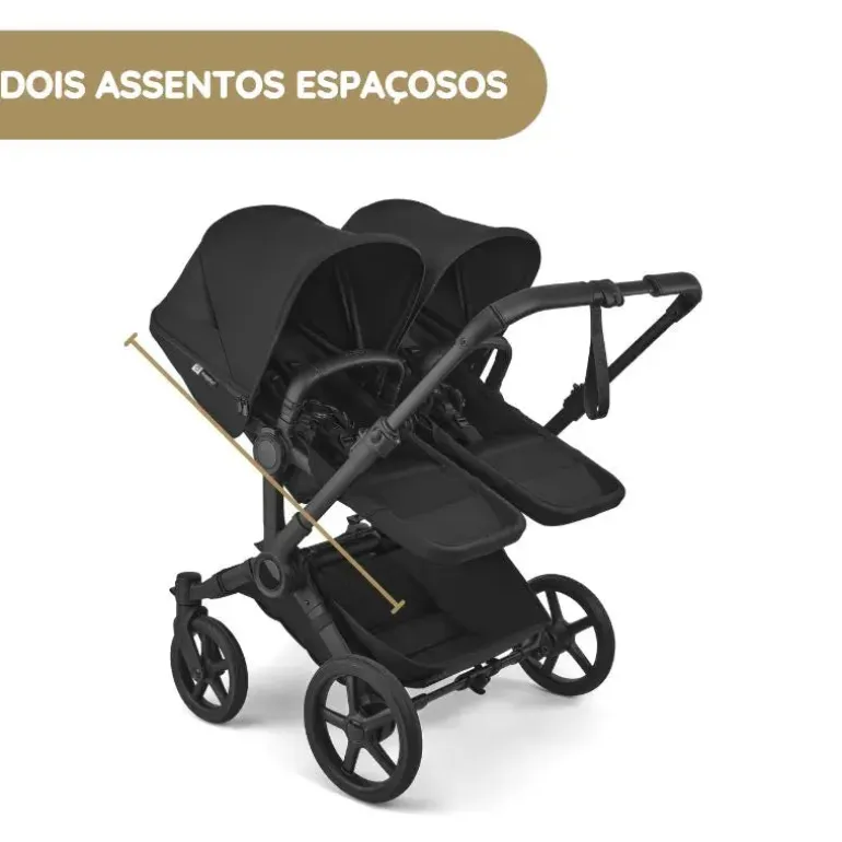 Bugaboo Donkey 6 Carrinho de Gémeos - Moon Grey