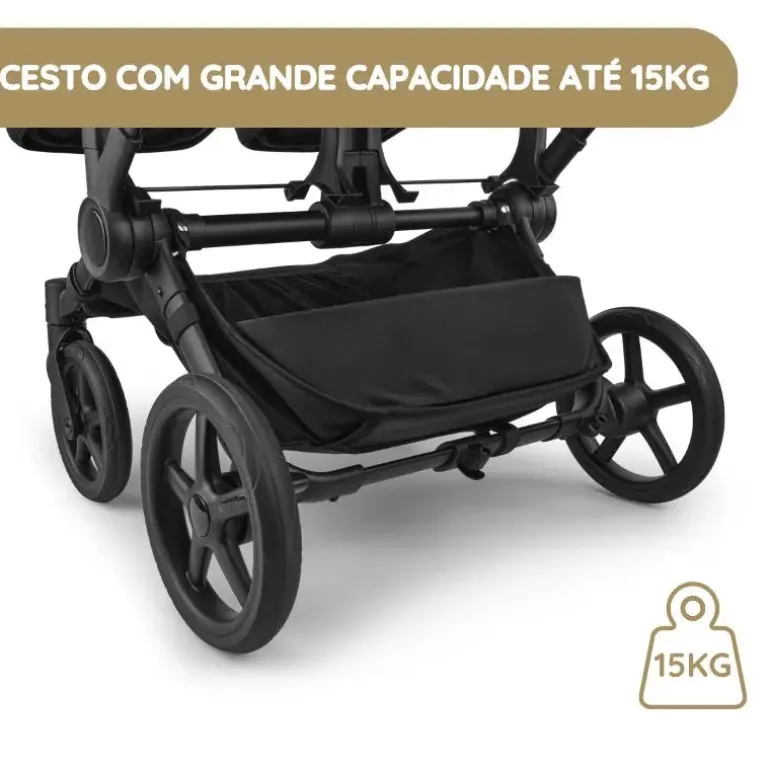 Bugaboo Donkey 6 Carrinho de Gémeos - Moon Grey