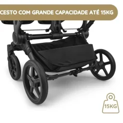 Bugaboo Donkey 6 Carrinho de Gémeos - Cocoa Brown