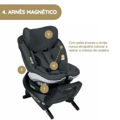 Cadeira Auto iZi Turn i-Size da BeSafe - Metallic Mélange