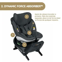 Cadeira Auto iZi Turn i-Size da BeSafe - Metallic Mélange