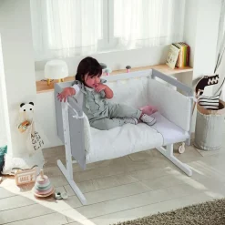 Cama Co-Sleep You & Me Plus da Micuna - Branco/Natural