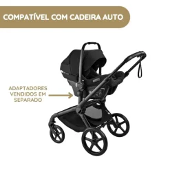 Carrinho de Bebé Bugaboo Fox 5 Renew - Negro/Forest Green