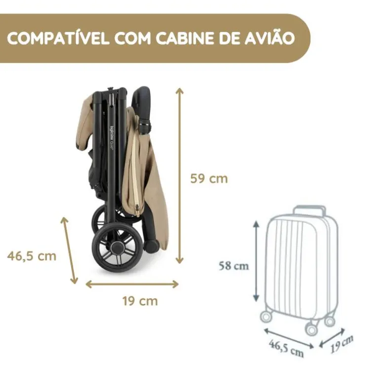 Carrinho de Bebé Compacto Quid 3 da Inglesina - Planet Green