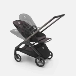 Carrinho de Bebé Dragonfly Completo da Bugaboo - Graphite/Grey Melange