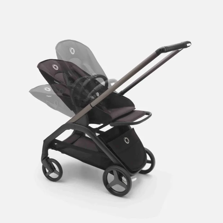 Carrinho de Bebé Dragonfly Completo da Bugaboo - Black/Midnight Black