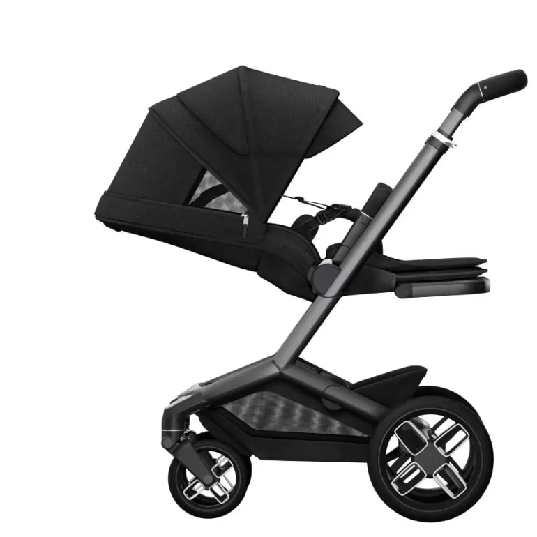 Carrinho de Bebé Fame + Alcofa da Maxi-Cosi - Conforto premium dos 0 meses aos 4 anos - Twillic Black