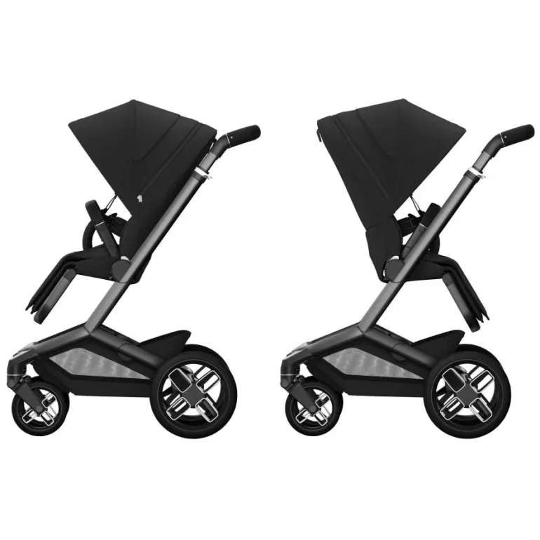 Carrinho de Bebé Fame + Alcofa da Maxi-Cosi - Conforto premium dos 0 meses aos 4 anos - Twillic Black