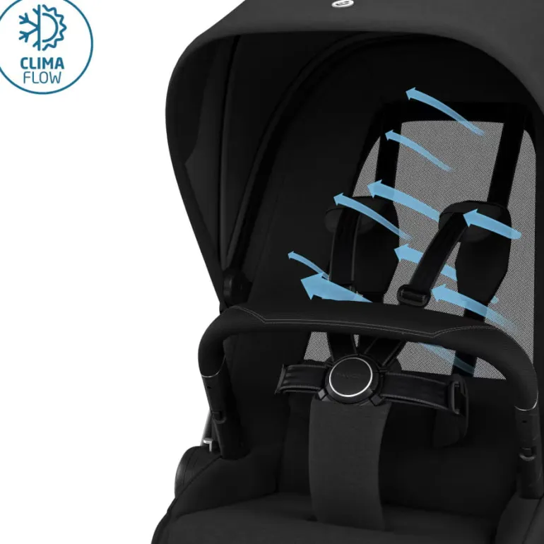 Carrinho de Bebé Fame + Alcofa da Maxi-Cosi - Conforto premium dos 0 meses aos 4 anos - Twillic Black