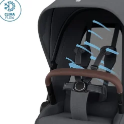Carrinho de Bebé Fame + Alcofa da Maxi-Cosi - Conforto premium dos 0 meses aos 4 anos - Twillic Graphite
