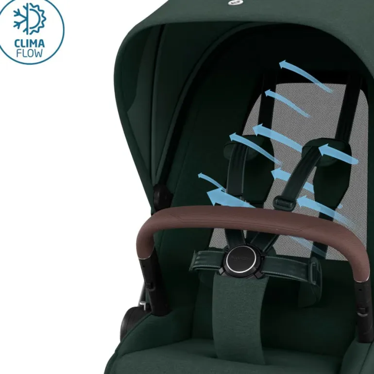 Carrinho de Bebé Fame + Alcofa da Maxi-Cosi - Conforto premium dos 0 meses aos 4 anos - Twillic Green