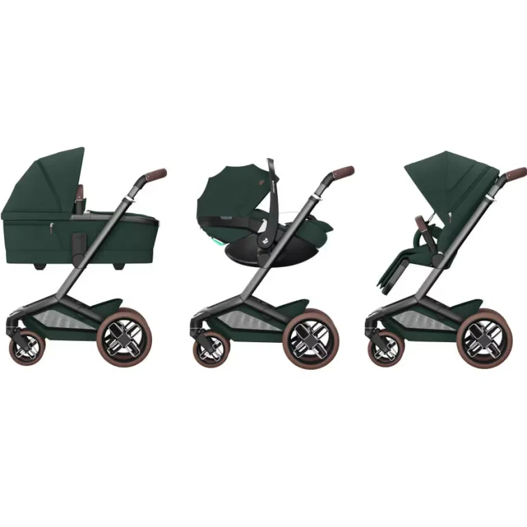 Carrinho de Bebé Fame da Maxi-Cosi - Conforto premium dos 0 meses aos 4 anos - Twillic Green