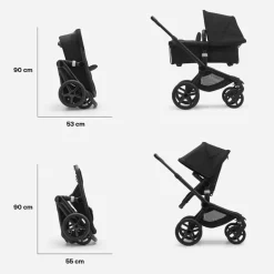 Carrinho de Bebé Fox 5 Completo da Bugaboo - Black/Desert Taupe
