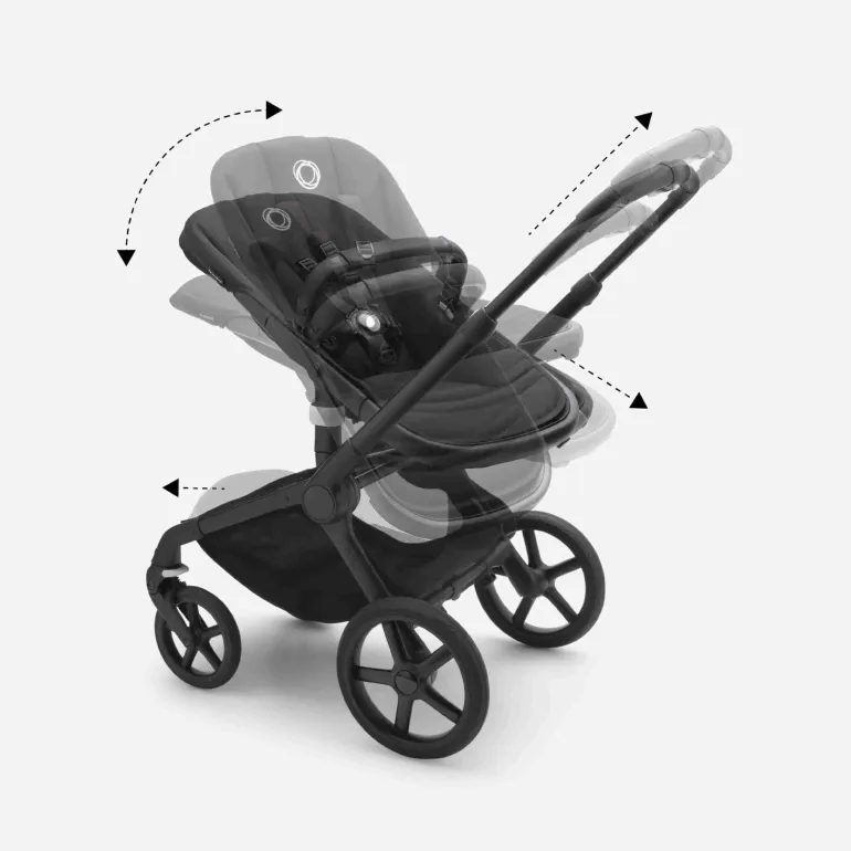 Carrinho de Bebé Fox 5 Completo da Bugaboo - Black/Midnight Black