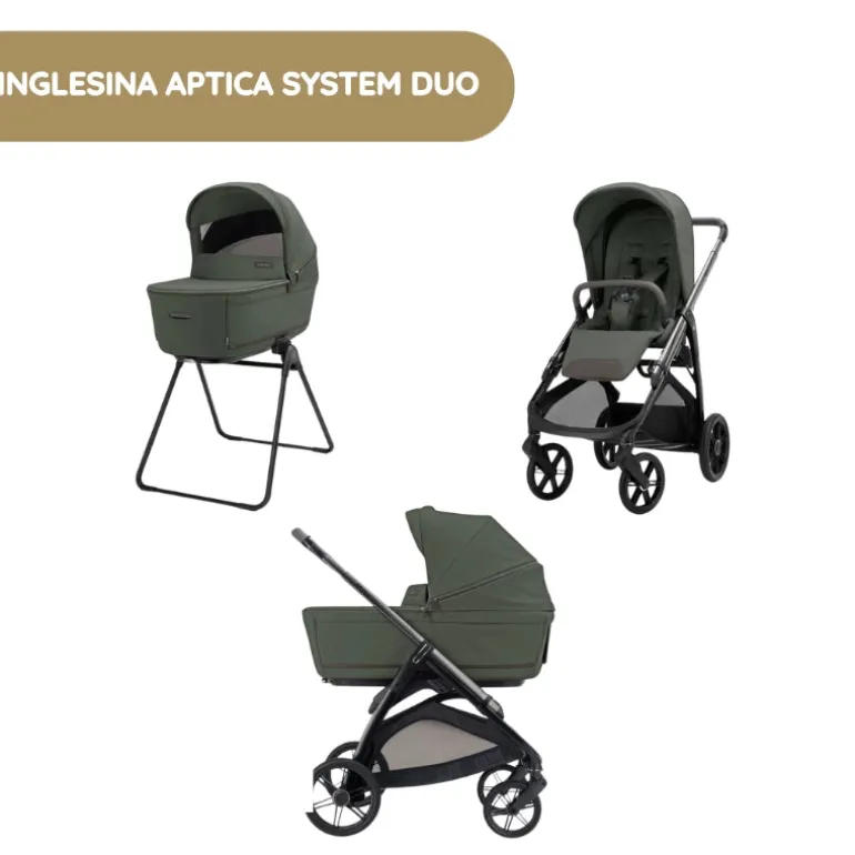 Carrinho de Bebé Inglesina Aptica System Duo - Ivy Green