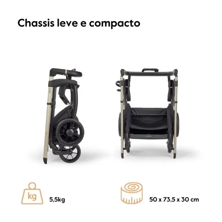 Carrinho de Bebé Inglesina System Duo Electa - Battery Beige
