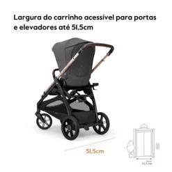 Carrinho de Bebé Inglesina System Duo Aptica - Velvet Grey